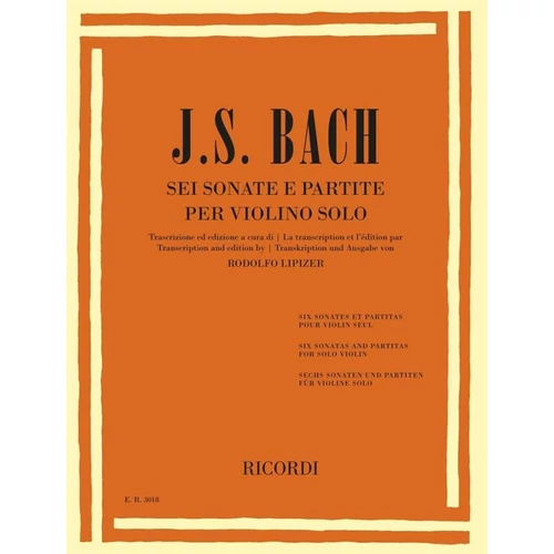 J. S. Bach: Sei Sonate e Partite per violino Solo – kotta