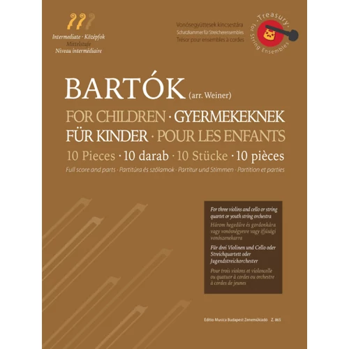 Bartók Béla: Tíz darab a 'Gyermekeknek' című sorozatból