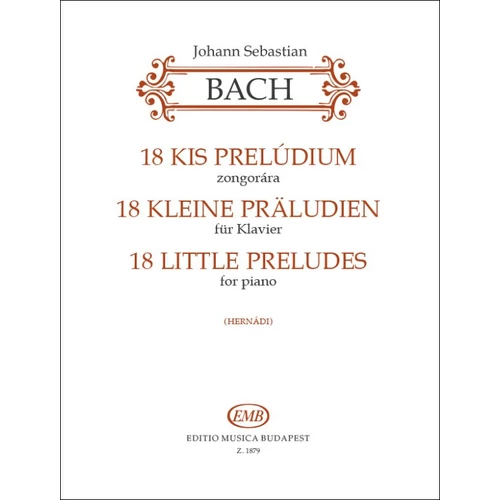 Bach, Johann Sebastian: 18 kis prelúdium – korábbi borító