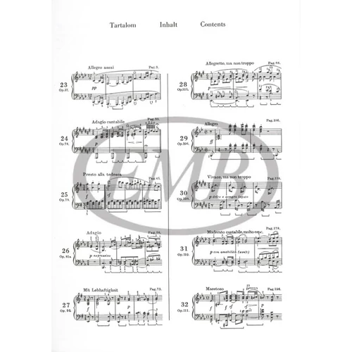 Beethoven, Ludwig van: Zongoraszonáták 3. – kotta