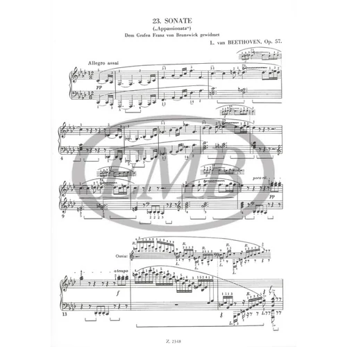 Beethoven, Ludwig van: Zongoraszonáták 3. – kotta