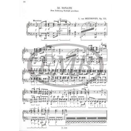 Beethoven, Ludwig van: Zongoraszonáták 3. – kotta
