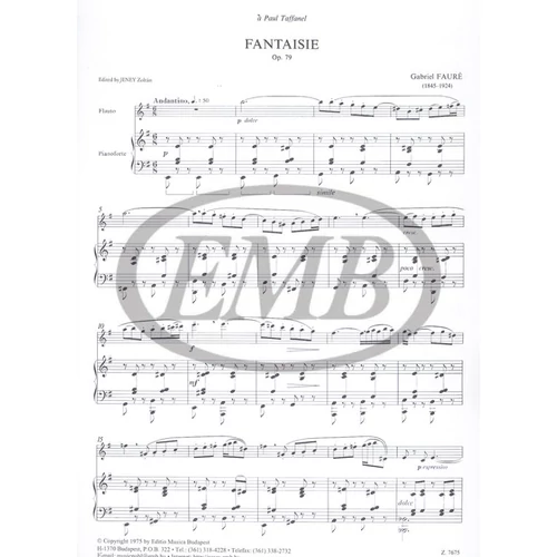 Fauré: Fantaisie Op. 79 