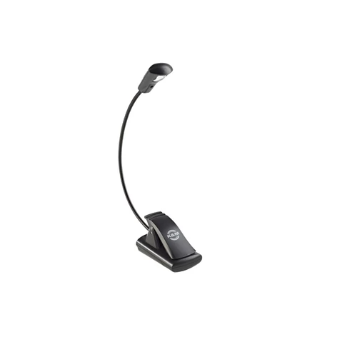 K&M 1x1LED fekete, műanyag kottapult lámpa