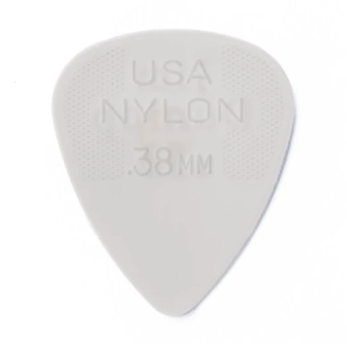 Dunlop Nylon Standard 0,38 mm vastag, fehér pengető
