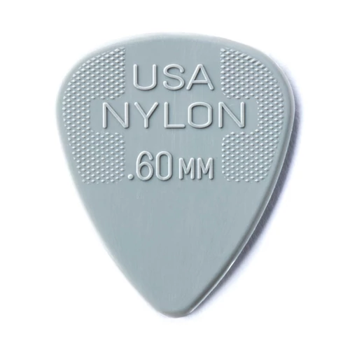 Dunlop Nylon Standard 0,60 mm vastag, világosszürke pengető