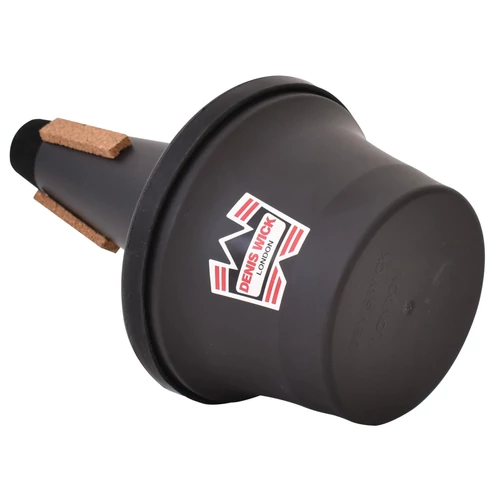 Denis Wick DW5575 műanyag, fekete, kalapos trombita/kornett szordínó.