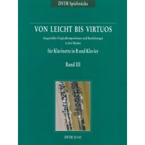 Von leicht bis virtuos 3 - klarinét kotta